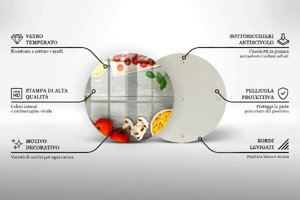 Glass worktop saver Kitchen food