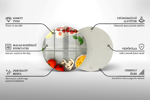 Glass worktop saver Kitchen food