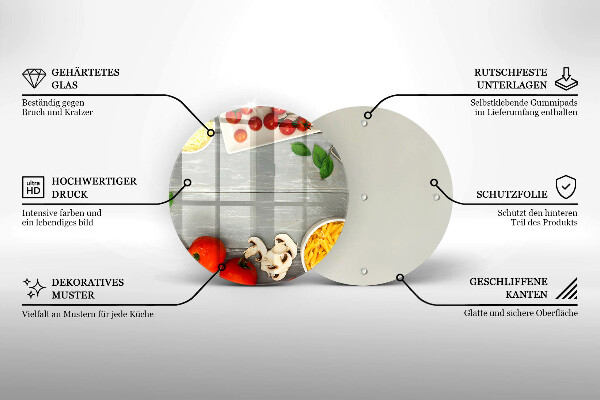 Glass worktop saver Kitchen food