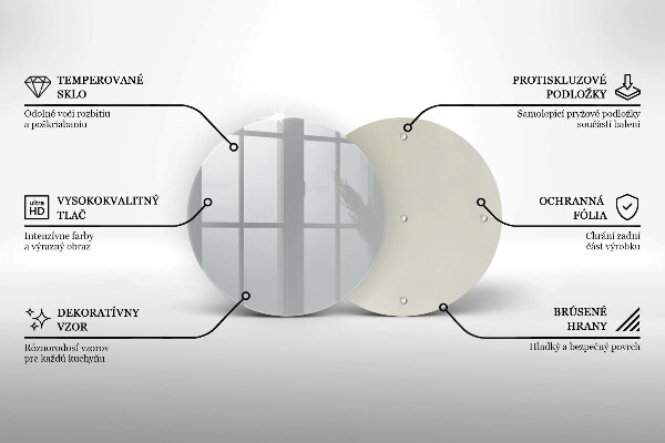 Chopping board glass Grey colour