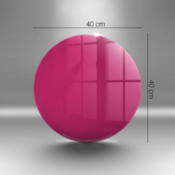 Chopping board glass Pink color