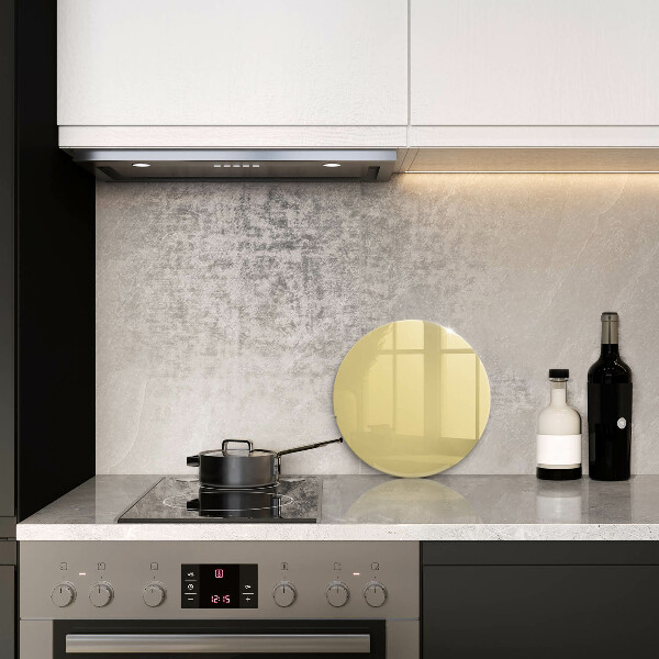 Chopping board glass Yellow