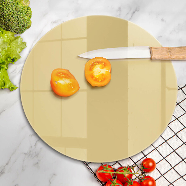 Chopping board glass Yellow