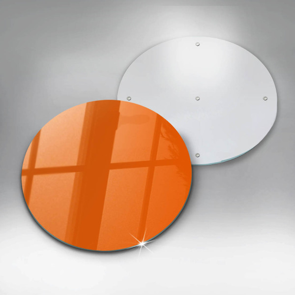 Chopping board glass Orange color