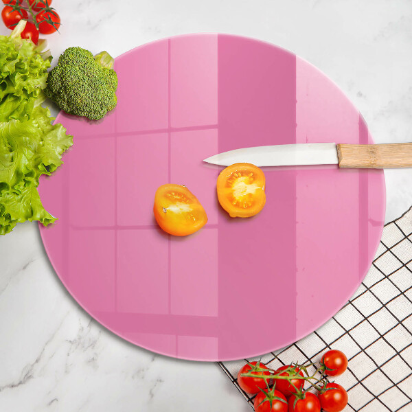Chopping board glass Pink color