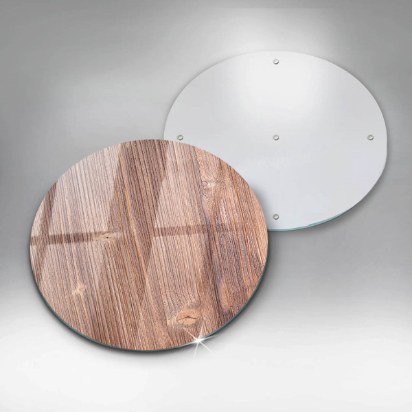 Glass worktop protector Natural wood