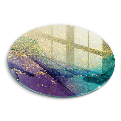 Kitchen worktop protector Background with gold