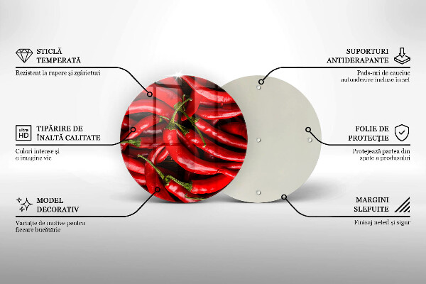 Cutting board Hot chili peppers