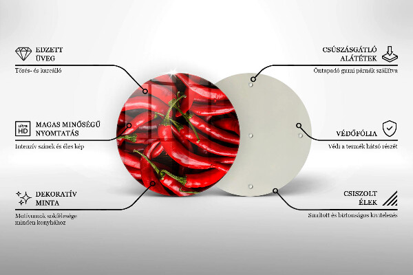 Cutting board Hot chili peppers