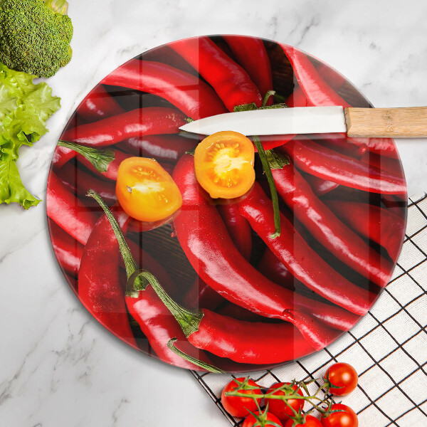Cutting board Hot chili peppers
