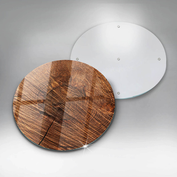 Glass worktop saver Wood structure