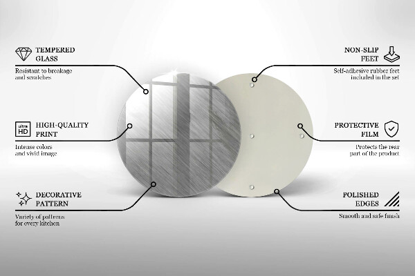 Chopping board glass Metal texture background