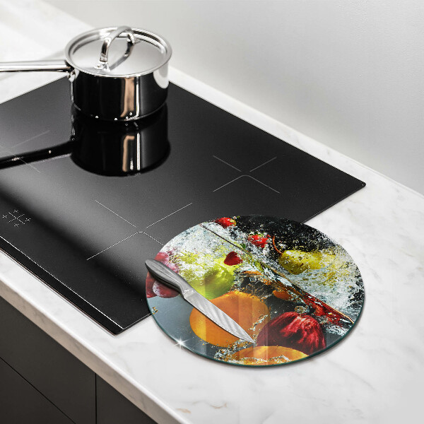 Glass worktop protector Juicy fruit in water