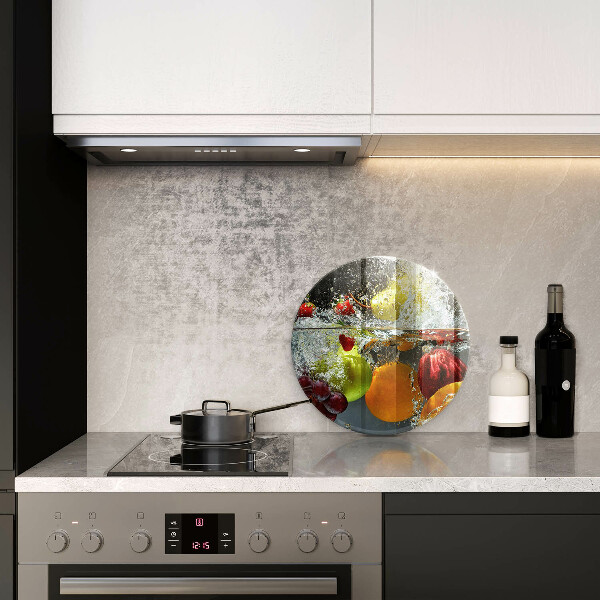 Glass worktop protector Juicy fruit in water