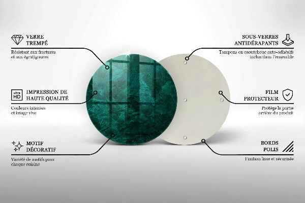 Glass worktop protector Stone background texture