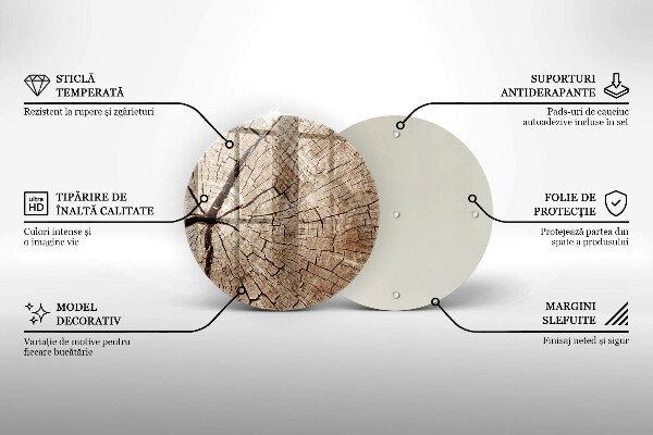 Glass worktop protector Tree
