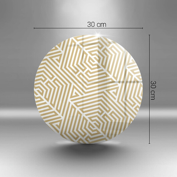 Glass worktop saver Geometric lines