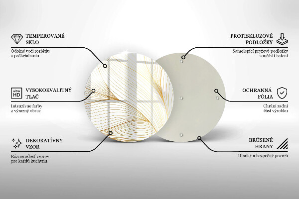 Glass worktop saver Modern Line pattern