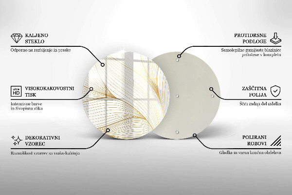 Glass worktop saver Modern Line pattern