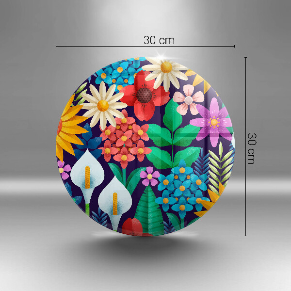 Glass worktop saver Illustration meadow flowers