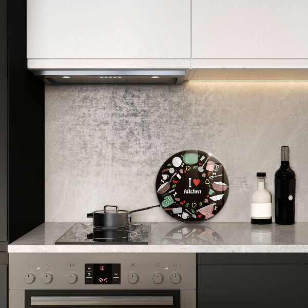 Glass worktop saver Illustration I Love Kitchen