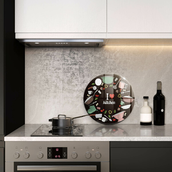 Glass worktop saver Illustration I Love Kitchen