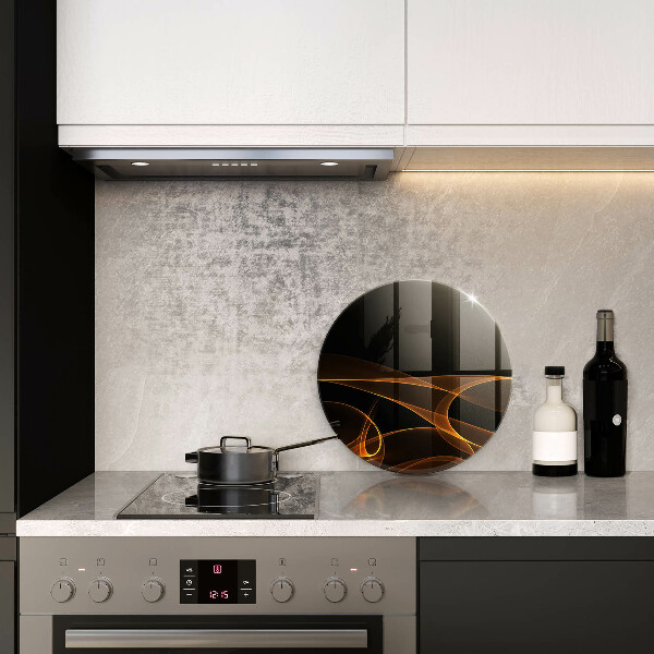 Chopping board glass Abstract lines