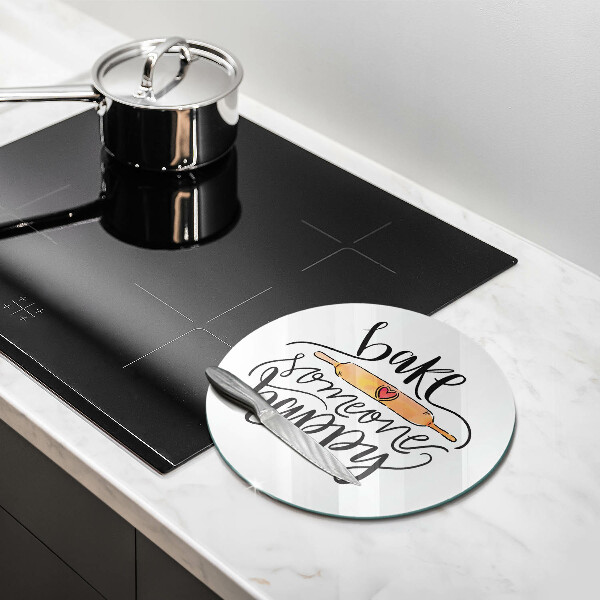 Glass worktop saver Bake some happy