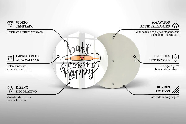 Glass worktop saver Bake some happy