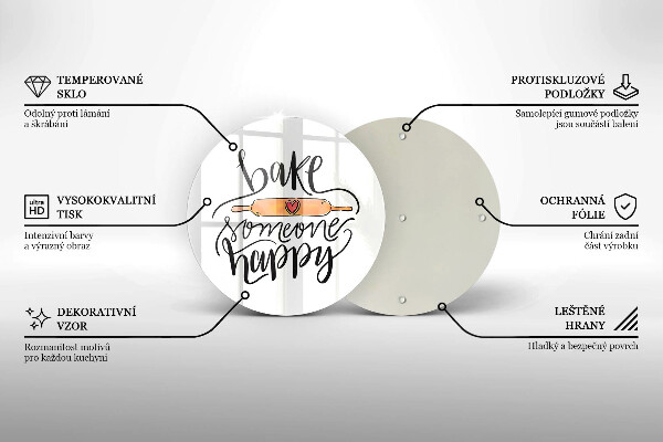 Glass worktop saver Bake some happy