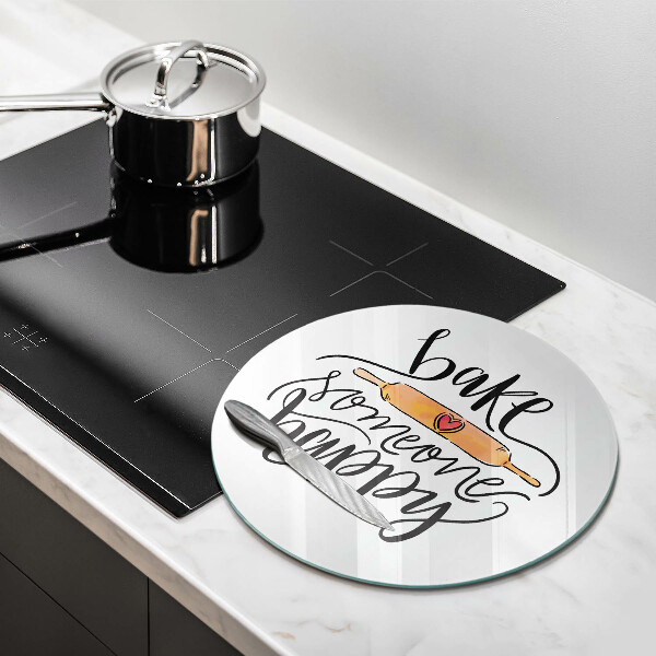 Glass worktop saver Bake some happy