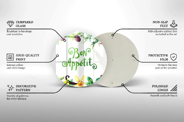 Kitchen worktop protector The inscription Bon Appetit