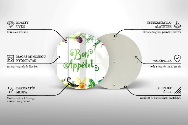 Kitchen worktop protector The inscription Bon Appetit