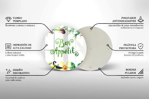 Kitchen worktop protector The inscription Bon Appetit