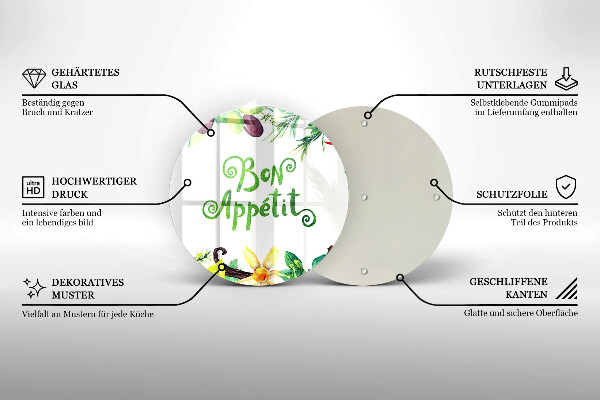 Kitchen worktop protector The inscription Bon Appetit