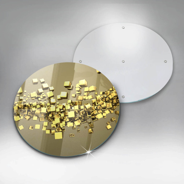 Glass worktop saver Abstraction 3D geometry