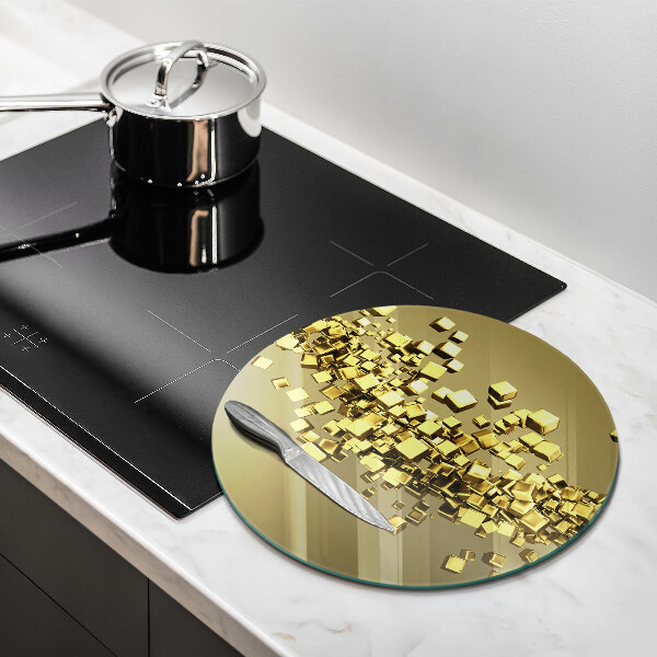 Glass worktop saver Abstraction 3D geometry