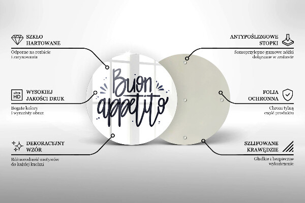 Kitchen worktop protector The inscription Buon Appetito