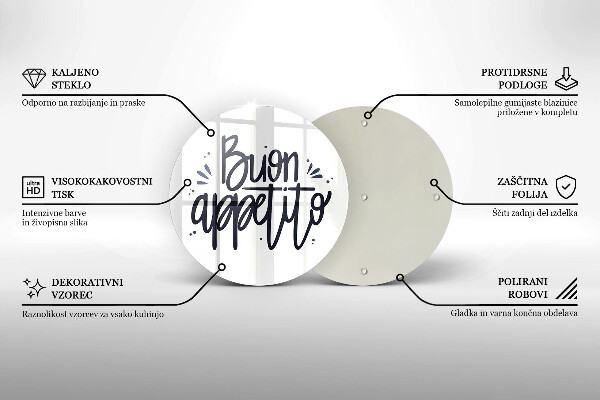 Kitchen worktop protector The inscription Buon Appetito