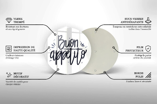 Kitchen worktop protector The inscription Buon Appetito