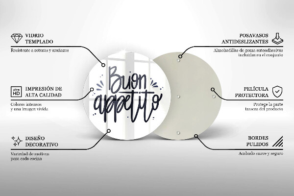 Kitchen worktop protector The inscription Buon Appetito