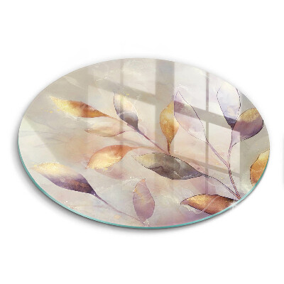 Kitchen worktop protector Painted boho leaves