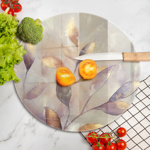Kitchen worktop protector Painted boho leaves