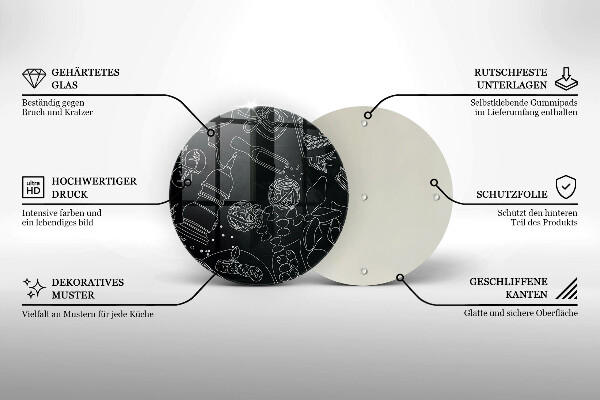 Glass worktop saver Kitchen accessories