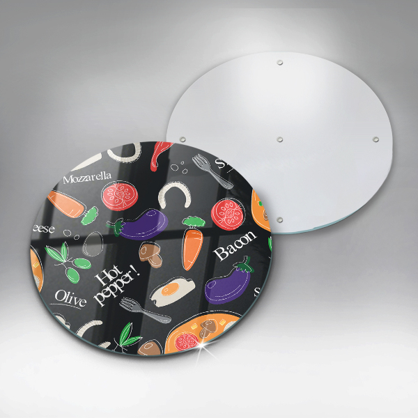 Glass worktop saver Food illustration