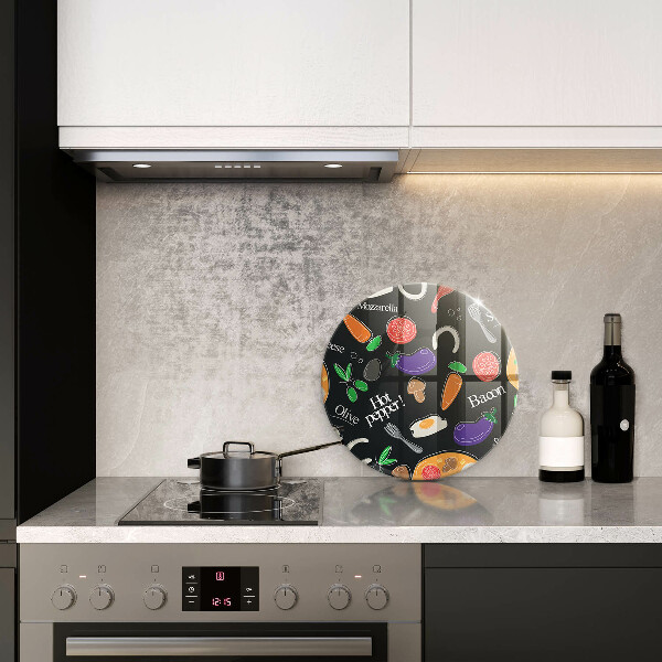 Glass worktop saver Food illustration