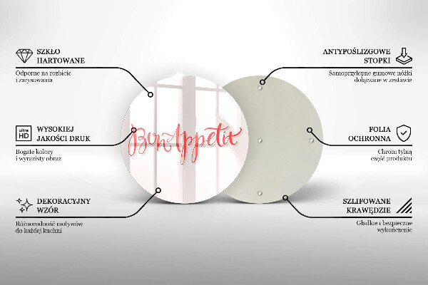 Chopping board Kitchen inscription Bon Appetit