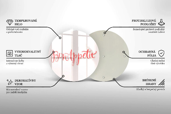 Chopping board Kitchen inscription Bon Appetit