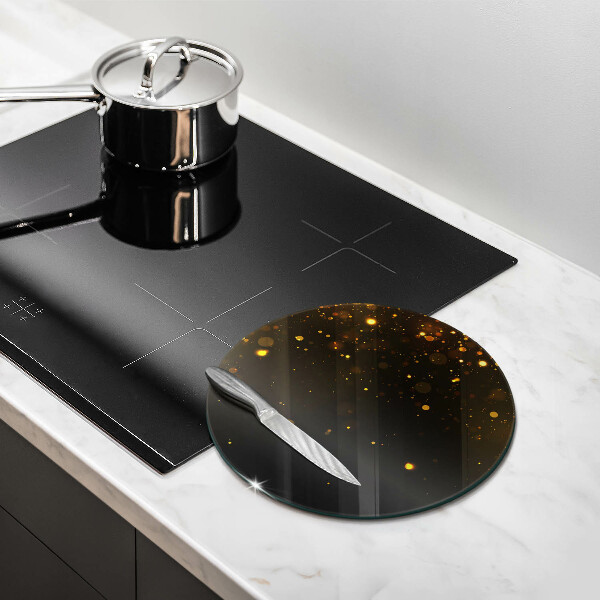 Cutting board Golden glitter
