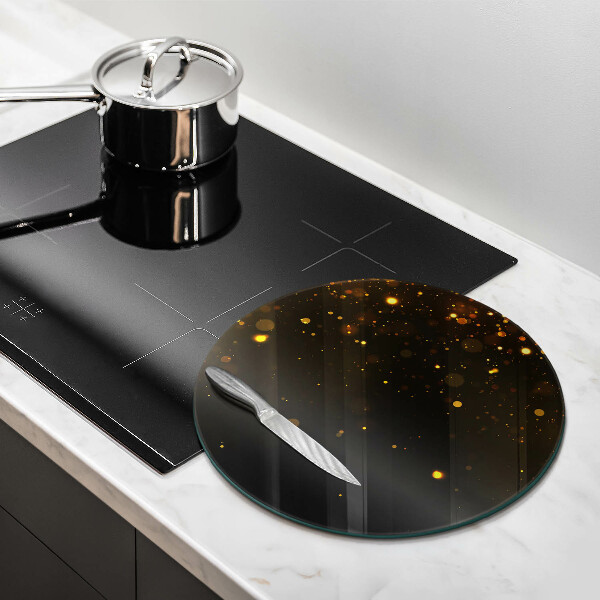 Cutting board Golden glitter